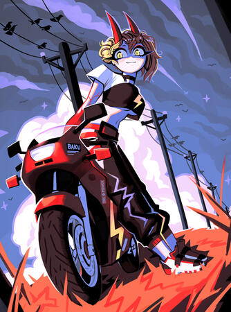 Baku Illustration by